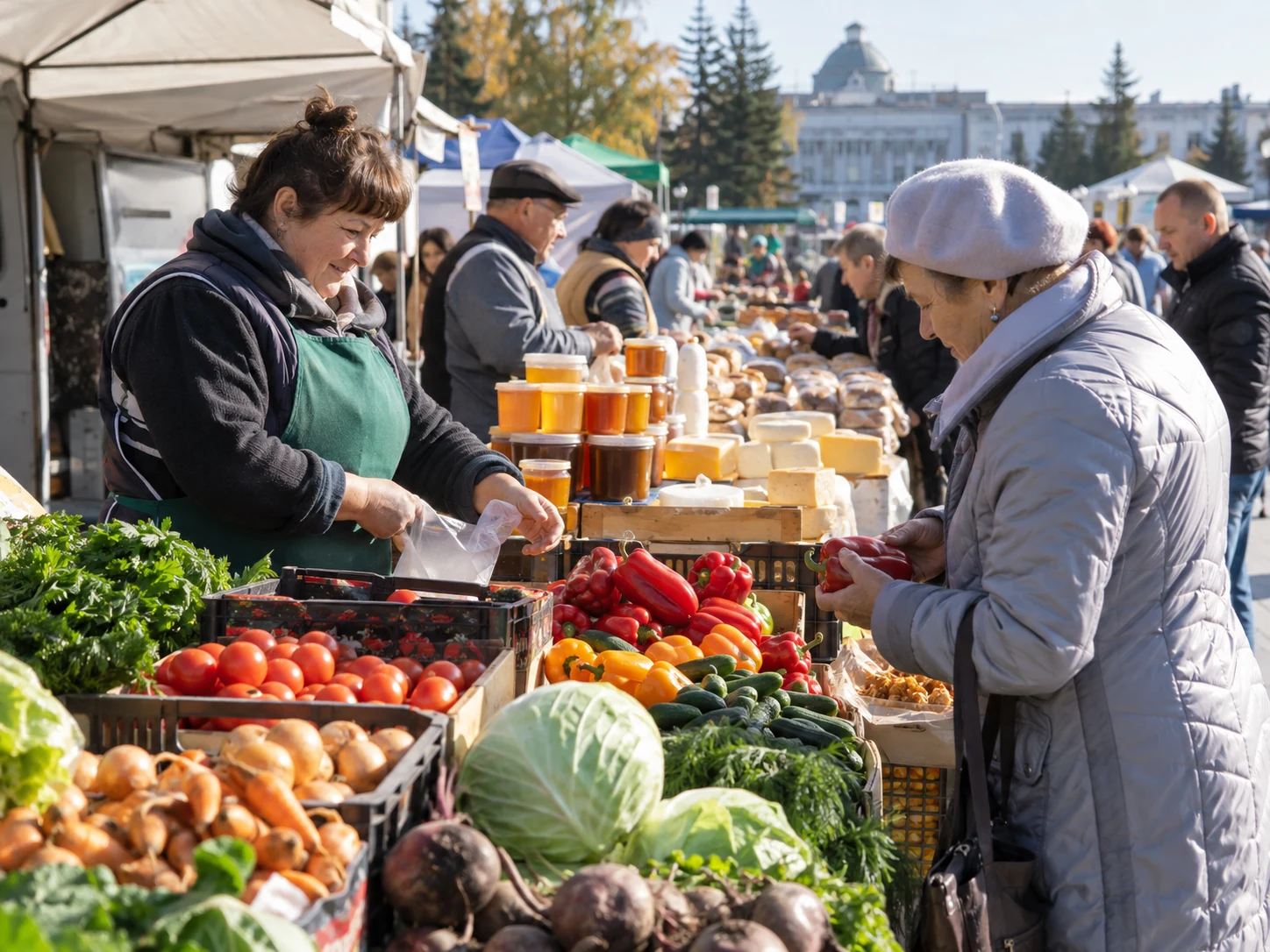 Продовольственная ярмарка в Барнауле